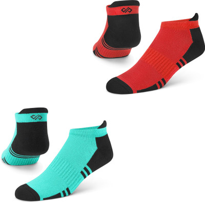 Dynamocks Men Color Block Ankle Length(Pack of 2)