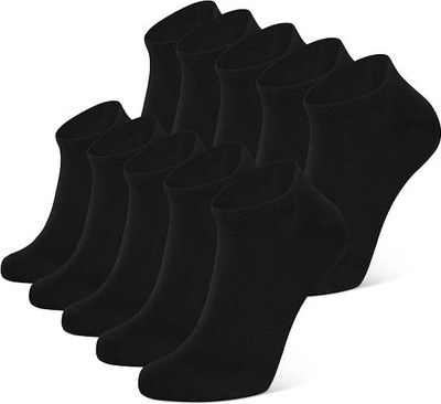 NanoX Men Solid Ankle Length(Pack of 10)