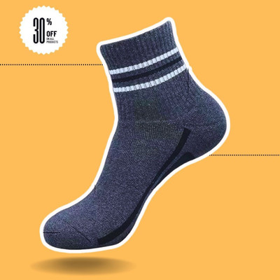 MJE Men & Women Striped Ankle Length, Peds/Footie/No-Show