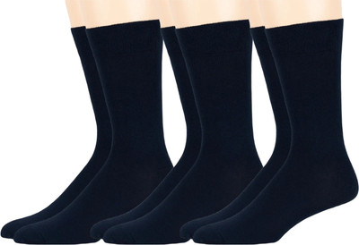Broova Men Color Block Mid-Calf/Crew(Pack of 3)
