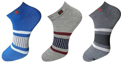 ecosync Unisex Solid Low Cut(Pack of 3)