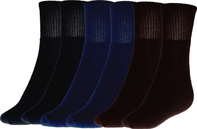MUKHAKSH Men Solid Ankle Length(Pack of 3)