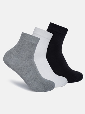 Footline Men Solid Ankle Length(Pack of 3)