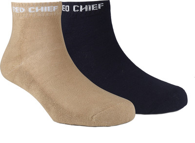 RED CHIEF Men Solid Ankle Length(Pack of 2)