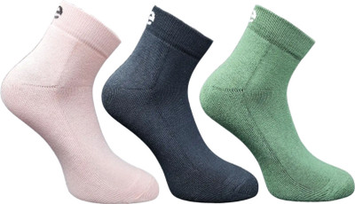 ecosync Men & Women Solid Mid-Calf/Crew(Pack of 3)