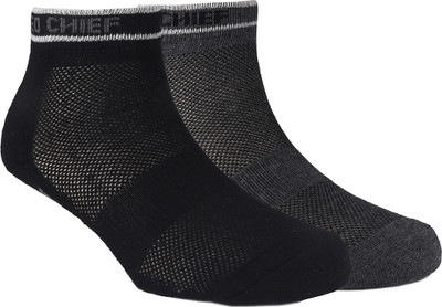 RED CHIEF Men Solid Ankle Length(Pack of 2)