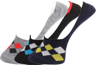 Dollar Men Self Design Peds/Footie/No-Show(Pack of 3)