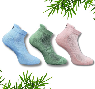 ecosync Unisex Solid Ankle Length(Pack of 3)