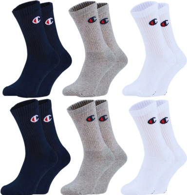 SIZE MATTERS Men & Women Solid, Self Design Calf Length(Pack of 6)