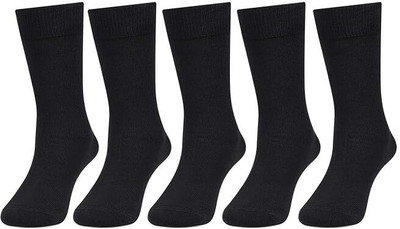 OYQQ Men Solid Calf Length(Pack of 5)