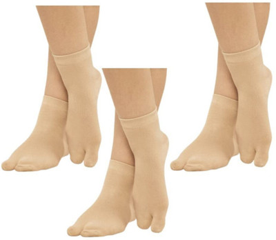 OMHSS Women Self Design Ankle Length(Pack of 3)