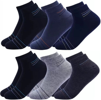 Akeet Trend Men Striped Ankle Length(Pack of 6)