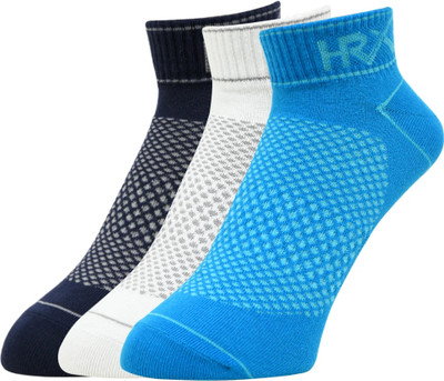 HRX by Hrithik Roshan Men Self Design Ankle Length(Pack of 3)
