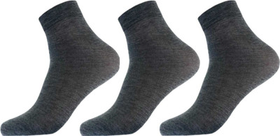 Akeet Trend Men Solid Ankle Length(Pack of 3)