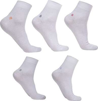 DOUBLE SEVEN Men Solid Ankle Length(Pack of 5)