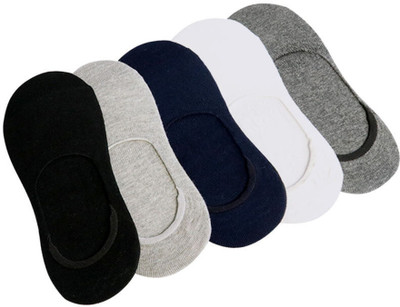 owilens Men Solid Peds/Footie/No-Show(Pack of 5)