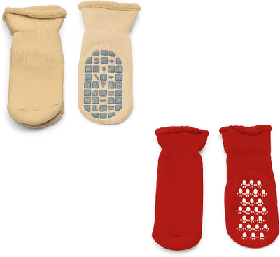 MIKONIKO Baby Boys & Baby Girls Solid Ankle Length(Pack of 2)