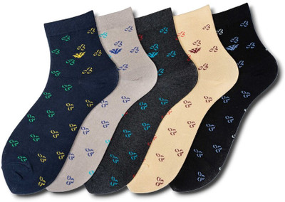 Young Wings Men Self Design Ankle Length(Pack of 5)