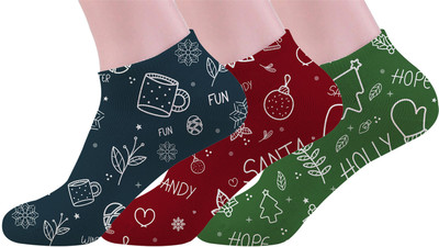 mefunky Women Printed Ankle Length(Pack of 3)