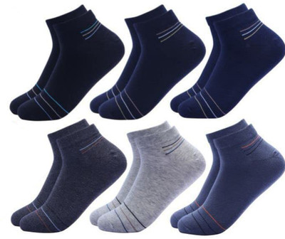 XIPPXCHI Men Solid Ankle Length(Pack of 6)
