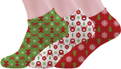 mefunky Men & Women Printed Ankle Length(Pack of 3)