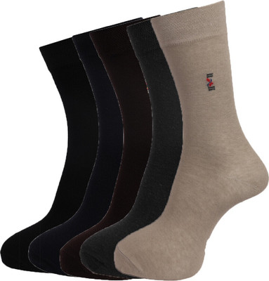 Dollar Men Solid Calf Length(Pack of 5)