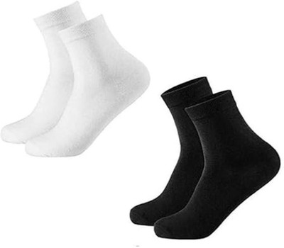 Aiden's Collection Men Solid Ankle Length(Pack of 2)