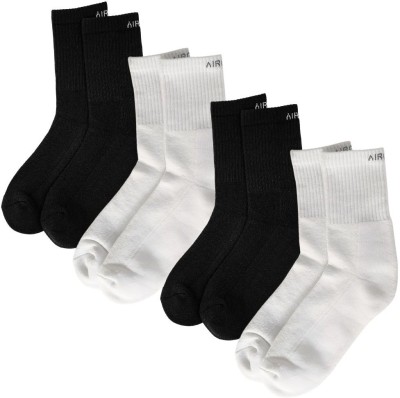 Air Garb Unisex Solid Calf Length(Pack of 4)