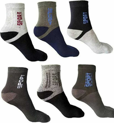 JD DASSSON Men Solid Ankle Length(Pack of 6)