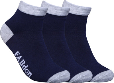 FABdon Men & Women Color Block Ankle Length(Pack of 3)