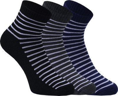 Soxbae Men Striped Ankle Length(Pack of 3)