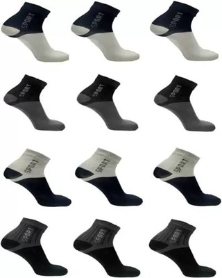 Cavendres Men Self Design Ankle Length(Pack of 10)