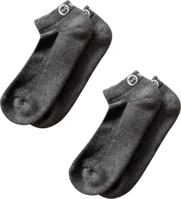 fourO Men & Women Solid Ankle Length(Pack of 2)
