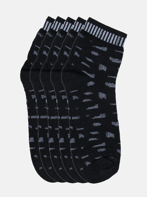 Kolor Fusion Men Self Design Mid-Calf/Crew(Pack of 5)