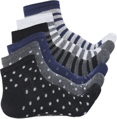 Crusset Men Solid Ankle Length(Pack of 6)