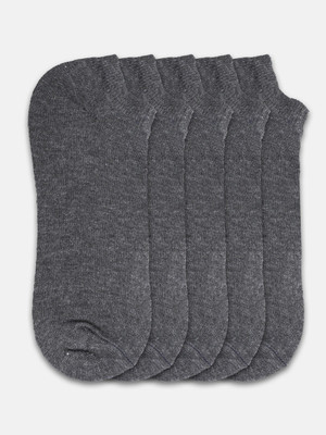 HouseOfCommon Men & Women Solid Low Cut(Pack of 5)