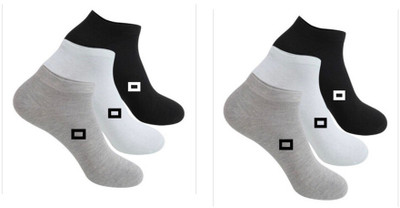 FABLOID Men & Women Solid Ankle Length(Pack of 6)