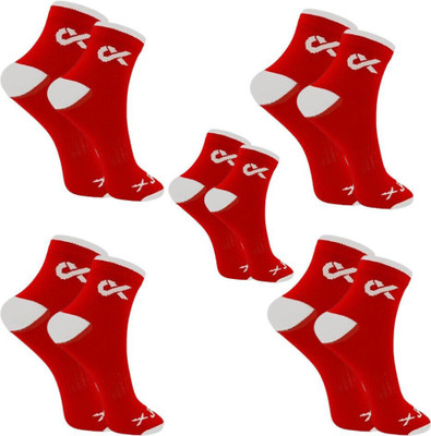 XJARVIS Men & Women Solid Ankle Length(Pack of 5)
