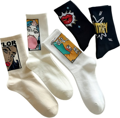A online snake Men & Women Printed Mid-Calf/Crew(Pack of 3)