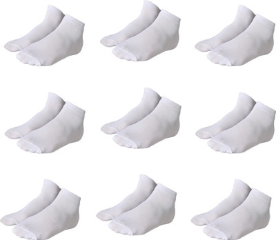 WILD MINT Unisex Solid Ankle Length(Pack of 9)