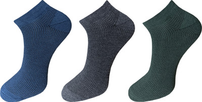 ecosync Men Solid Low Cut(Pack of 3)