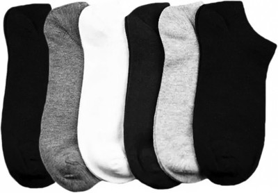 Adiree Men & Women Solid Ankle Length(Pack of 6)