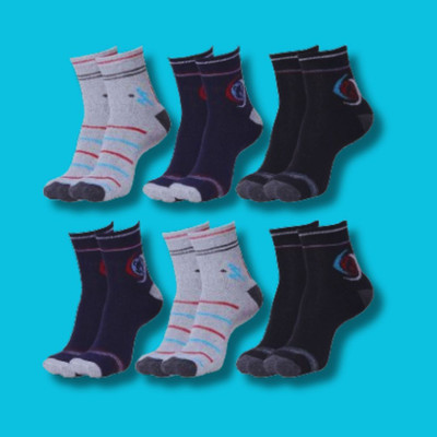 MJE Men Solid Calf Length