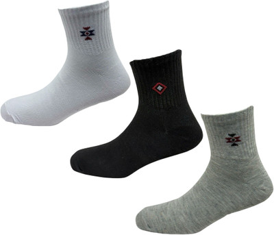 DOUBLE SEVEN Men Solid Ankle Length(Pack of 3)