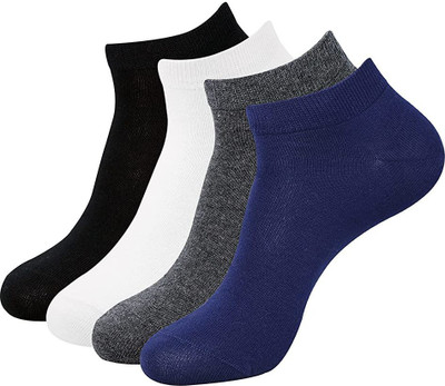 Liyana Collection Men Solid Ankle Length(Pack of 4)