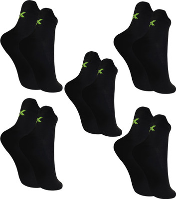 XJARVIS Men & Women Solid Mid-Calf/Crew(Pack of 5)