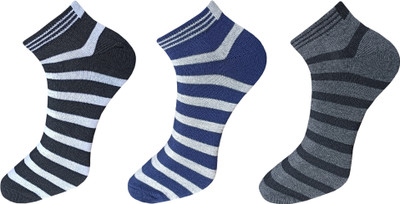ecosync Men Solid Ankle Length(Pack of 3)