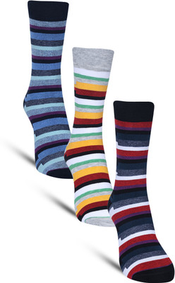 Dollar Men Striped Calf Length(Pack of 3)
