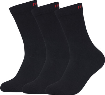 FABdon Men Solid Mid-Calf/Crew(Pack of 3)