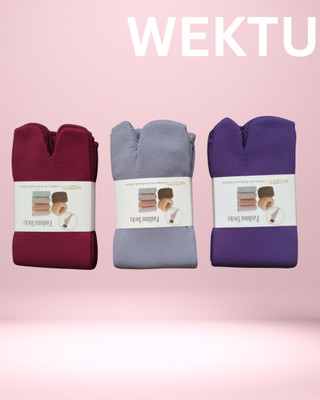 WEKTU Men & Women Striped Knee High(Pack of 3)